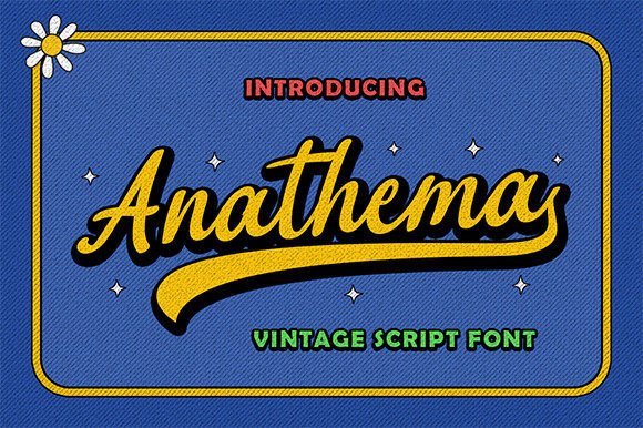Anathema: A Handwritten Script Font for Editorial Design and Digital Publishing
