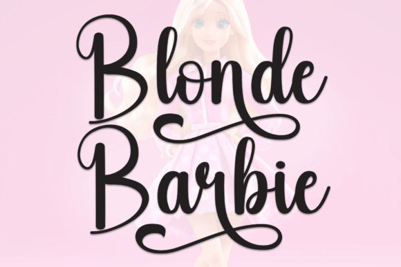 Blonde Barbie: A Playful Script Font for Modern Web Design