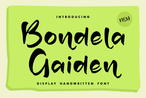 Bondela Gaiden: A Handwritten Font That Brings Warmth to Editorial Design