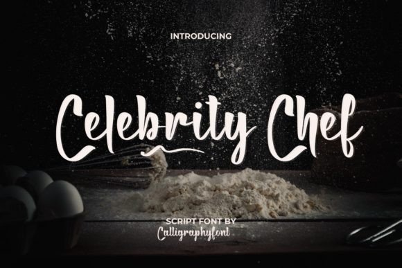 Celebrity Chef: A Sophisticated Script Font for Editorial Design