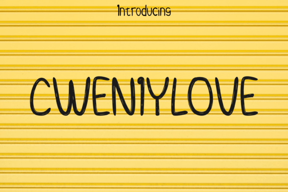 Cweniylove: A Bold Script Font for Modern Web Design