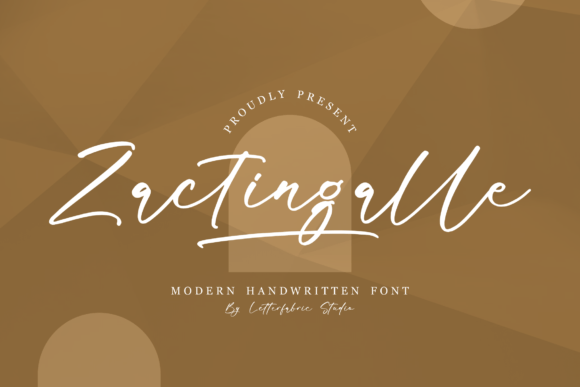 Elegant Script Font for Modern Web Design: Zactingalle