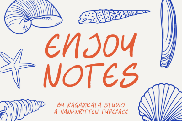 Enjoy Notes: A Handwritten Font for Modern Editorial Design