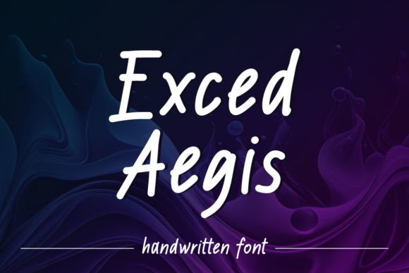 Exced Aegis: A Minimalist Handwritten Font for Crafters and Product Designers