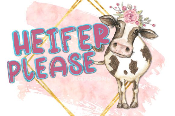 Heifer Please: A Handwritten Bubble Font That Pops in Campaign Design
