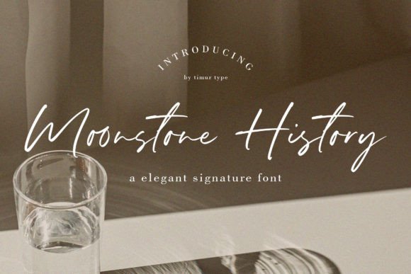 Moonstone History: Elevating Brand Identity with a Graceful Script Font