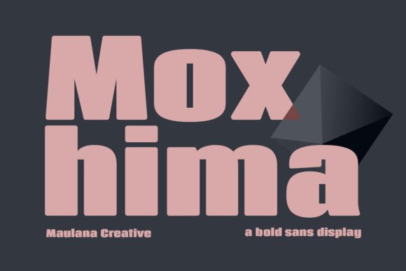 Moxhima: A Bold, Playful Sans Serif Font for Creative Branding