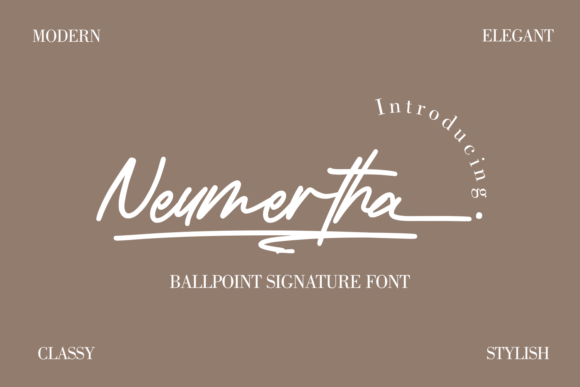 Neumertha: A Handwritten Script Font That Elevates Campaign Typography