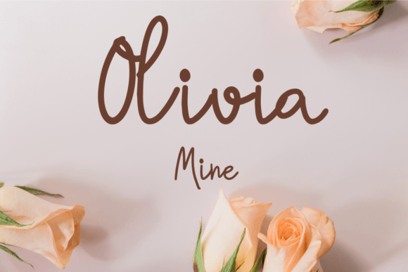 Olivia Mine: A Handwritten Font That Elevates Handmade Design