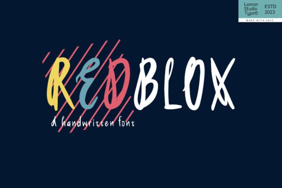 Redblox: The Handwritten Font That Brings Magic to My Maker Projects