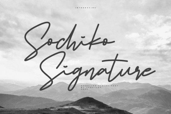 Sochiko Signature: A Stylish Script Font That Elevates Your Brand