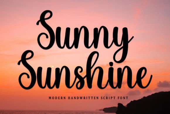 Sunny Sunshine: A Handwritten Font for Timeless Craft Projects