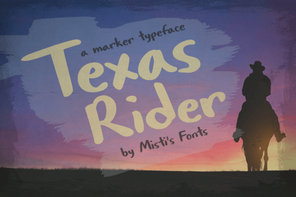 Texas Rider: A Playful Script Font for Editorial Charm