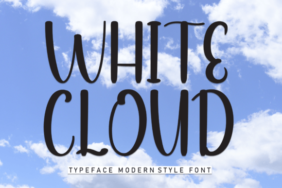 White Cloud: A Sweet Handwritten Font for Modern Branding Projects
