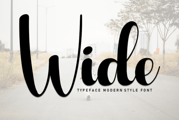 Wide: A Sweet Handwritten Font for Editorial Design and Digital Publishing